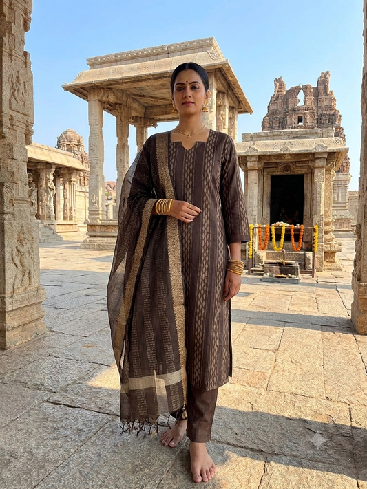 🤎Women Ethnic Wear Kurta Set with Dupatta