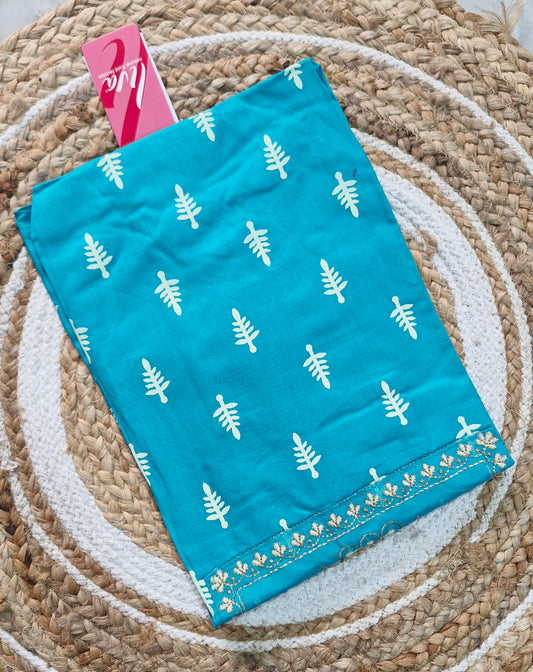Embroidery Kolam Design Kurti