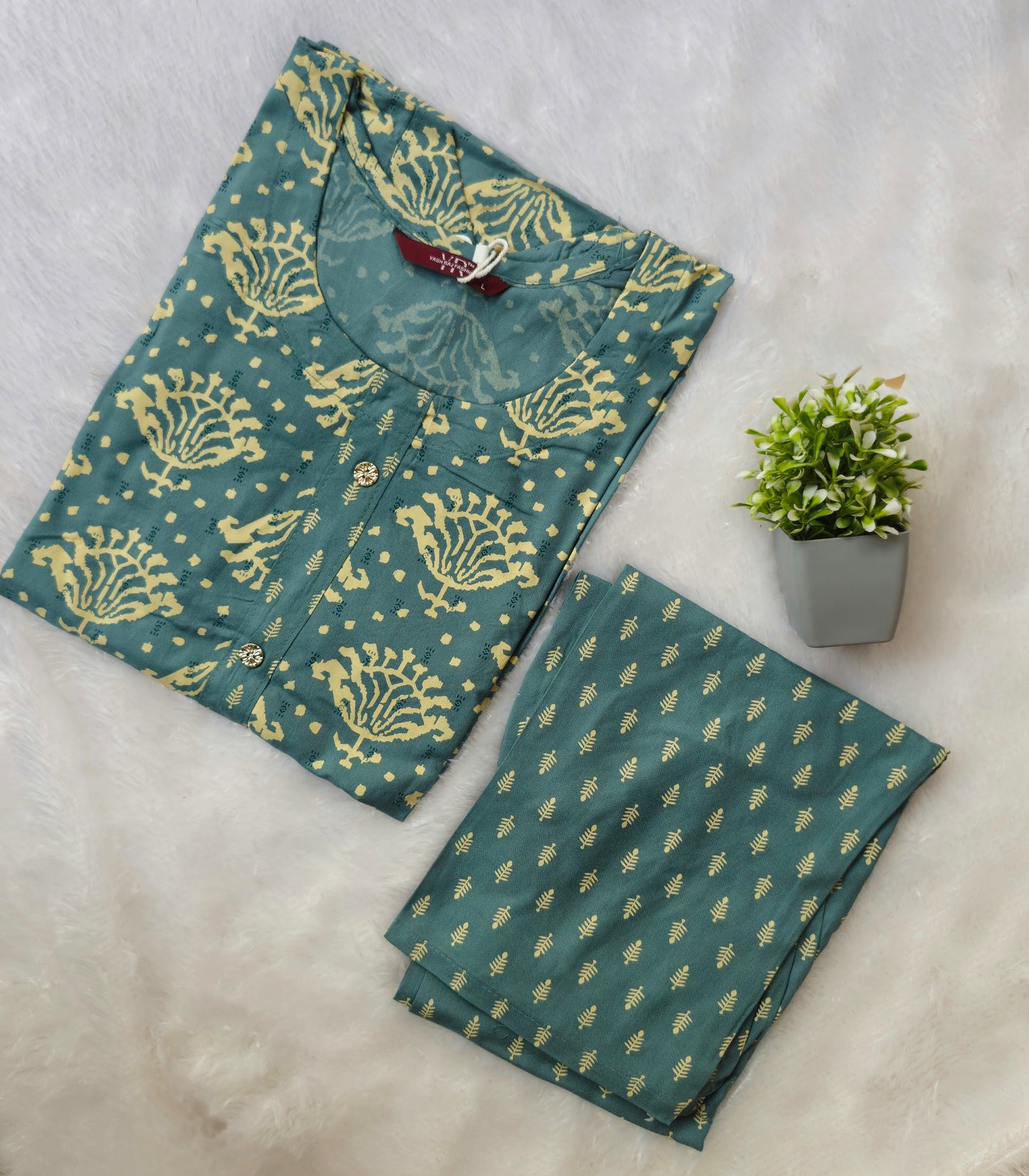 Regular Wear Rayon Co-ord Set