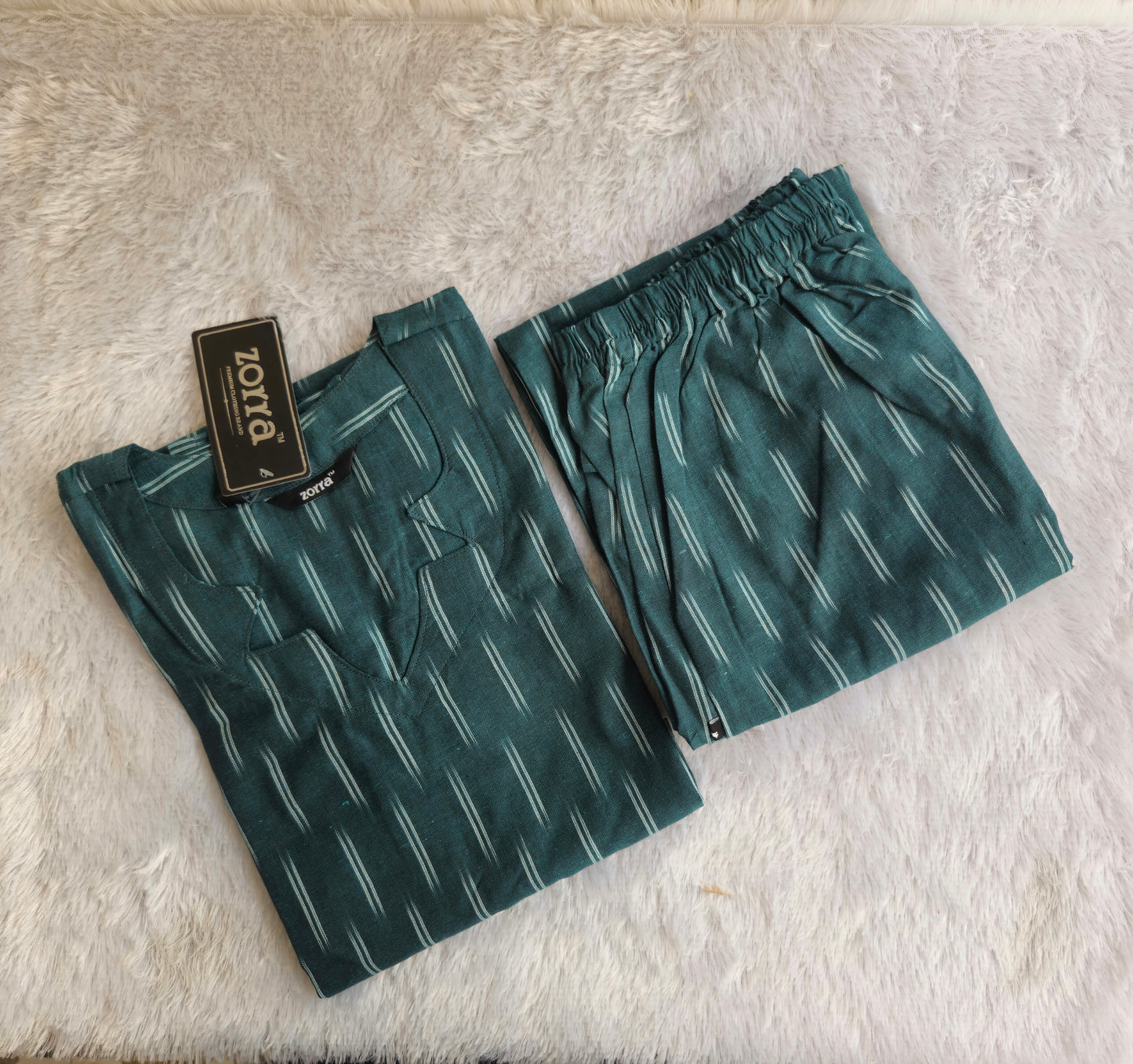 ๐ค Premium Ikkat Cotton Co-ord Set for Women