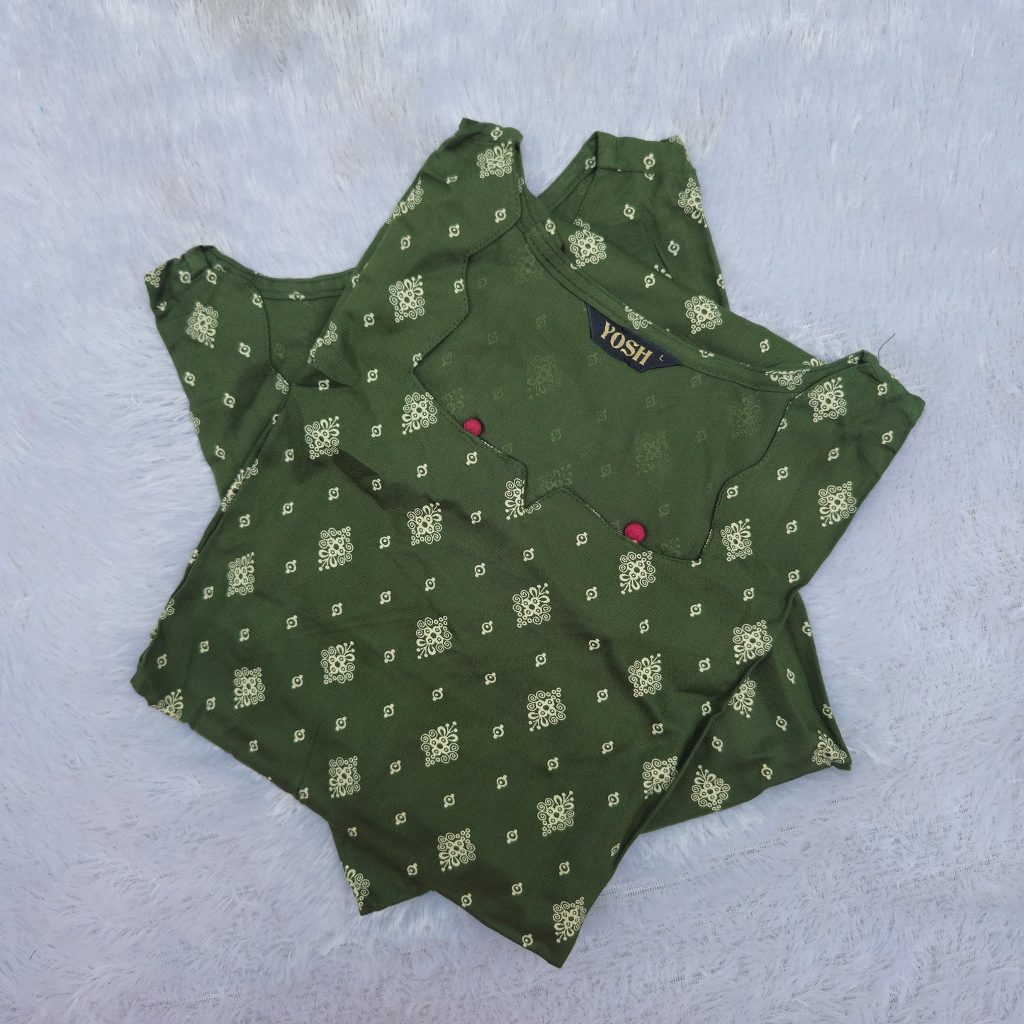 Casual Wear Rayon Kurti | Green
