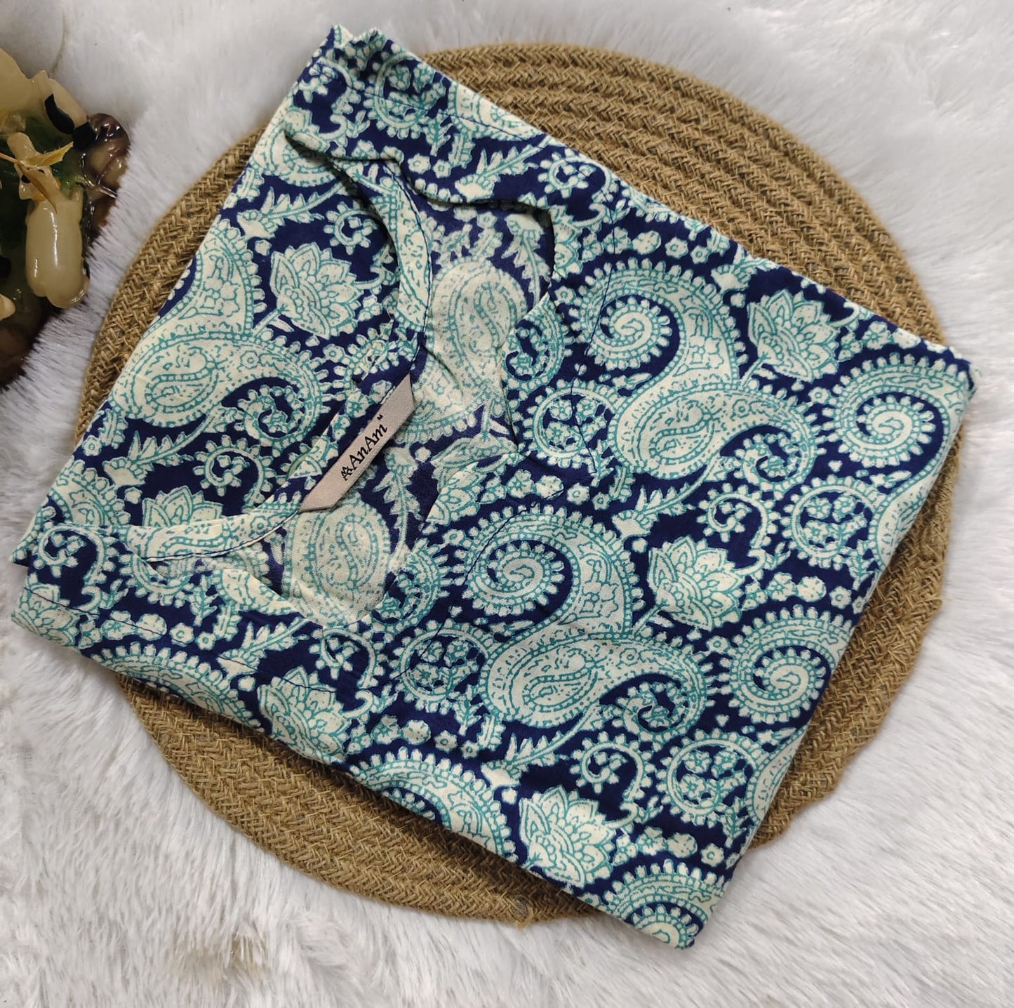 Hand Block Printed Kalamkari Kurti