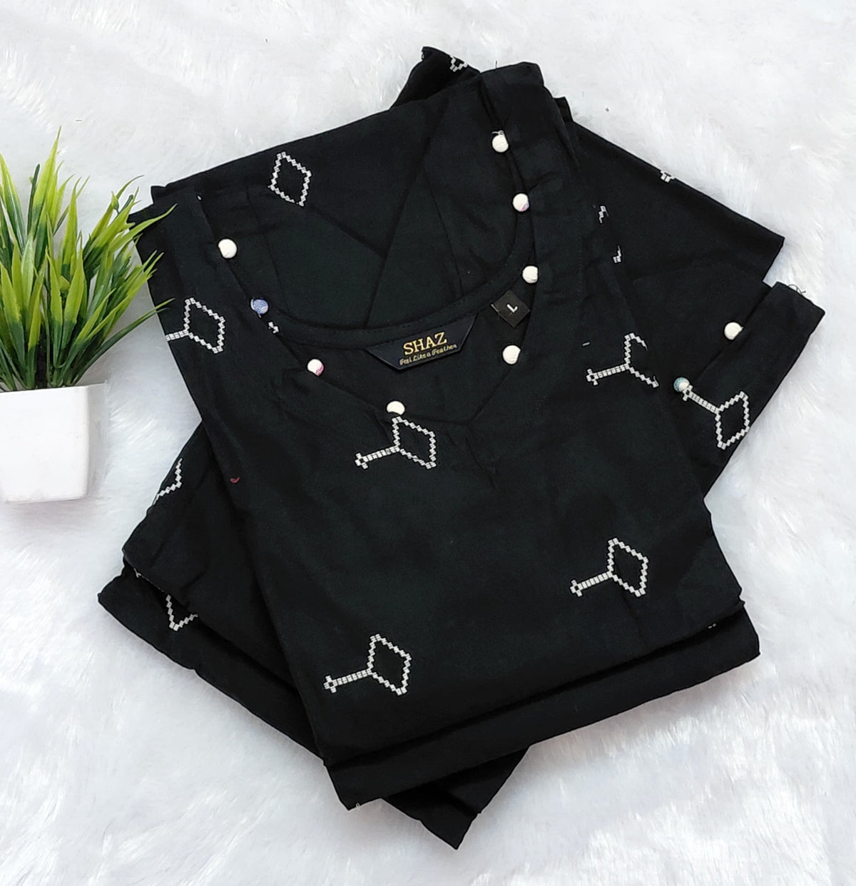 Premium Cotton Kurti | Trendy Neck Pattern
