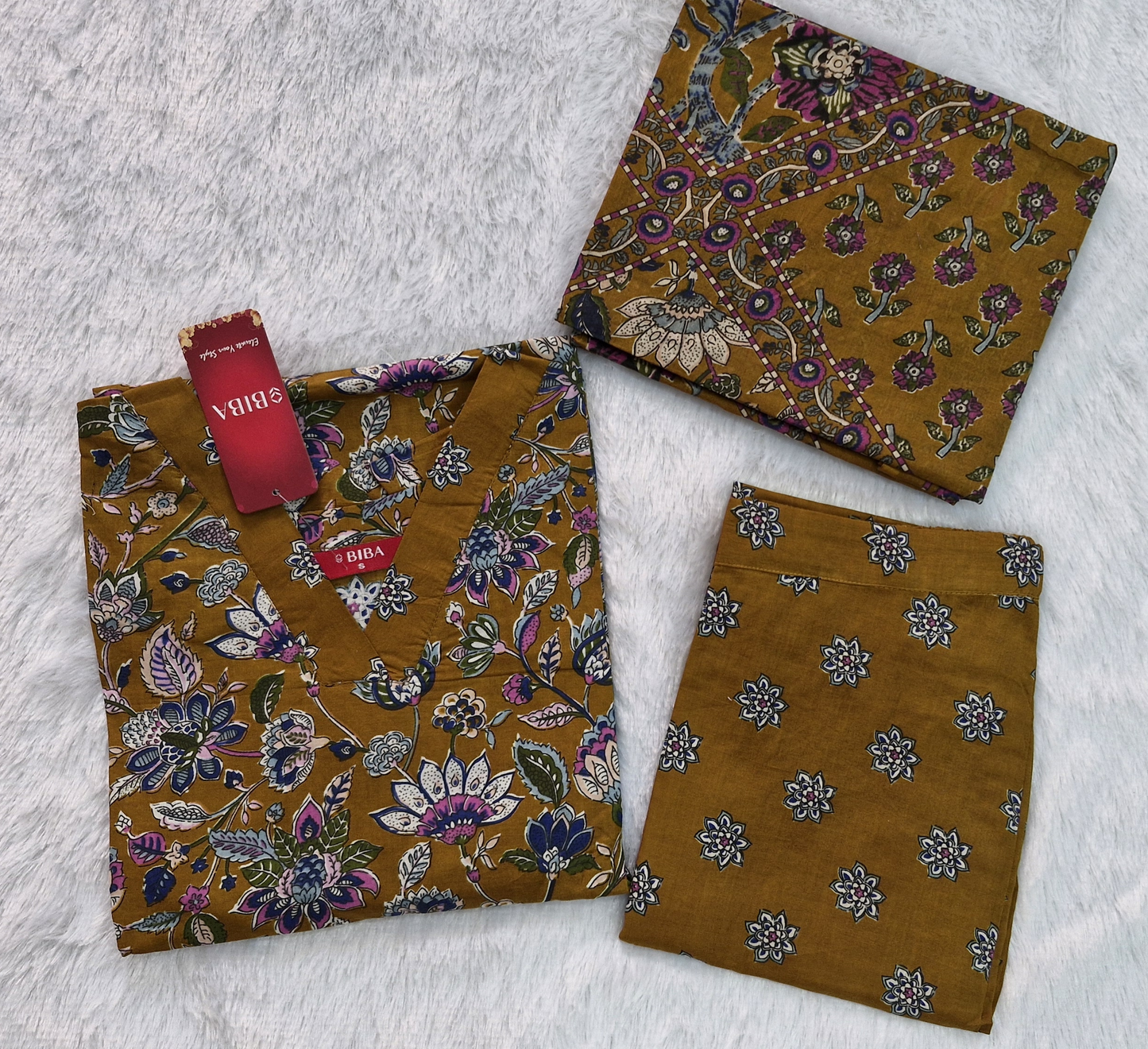 Cotton Kurta Set with Dupatta