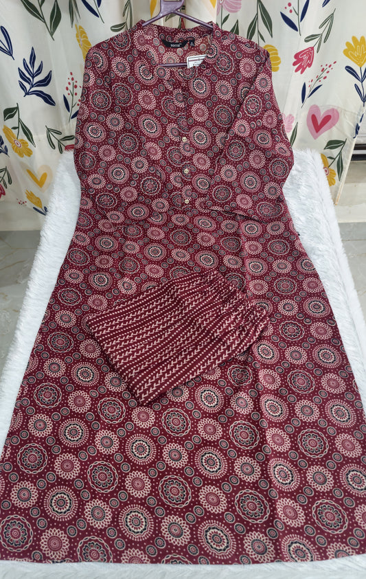 Kalamkari Cotton Co-ord Set