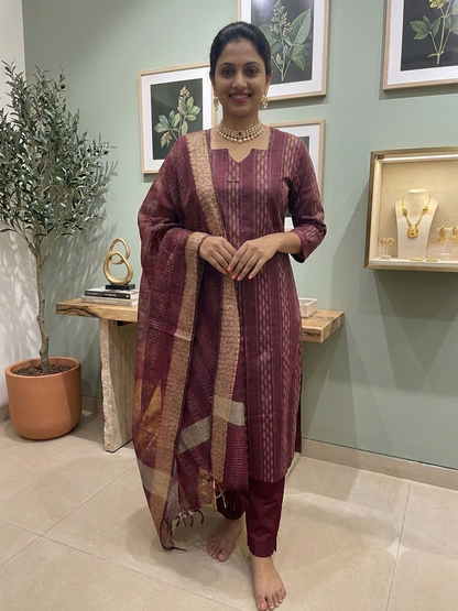 🤎Women Ethnic Wear Kurta Set with Dupatta