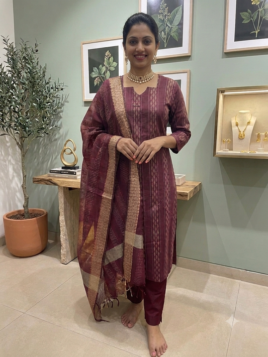 🤎Women Ethnic Wear Kurta Set with Dupatta