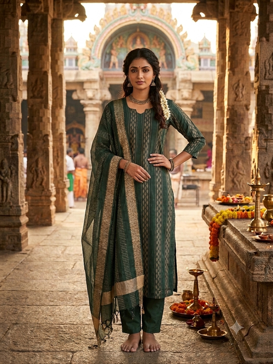 🤎Women Ethnic Wear Kurta Set with Dupatta