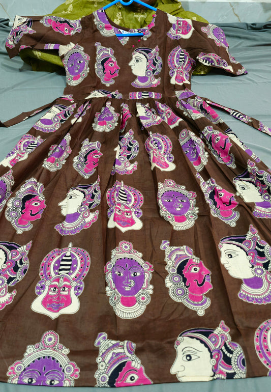Kalamkari Hand Printed Frock