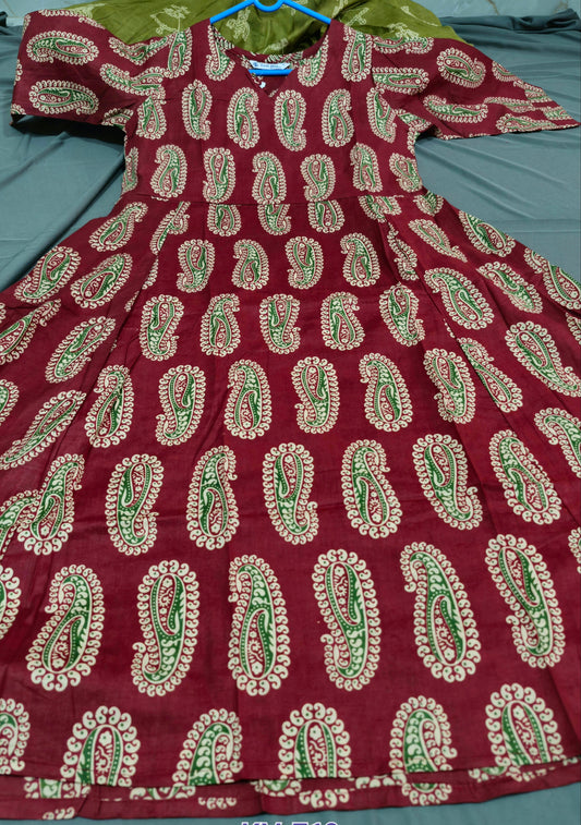 Kalamkari Hand Printed Frock