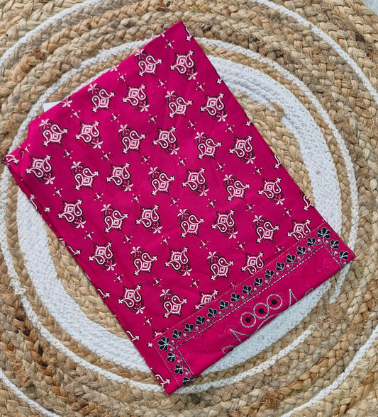 Embroidery Kolam Design Kurti