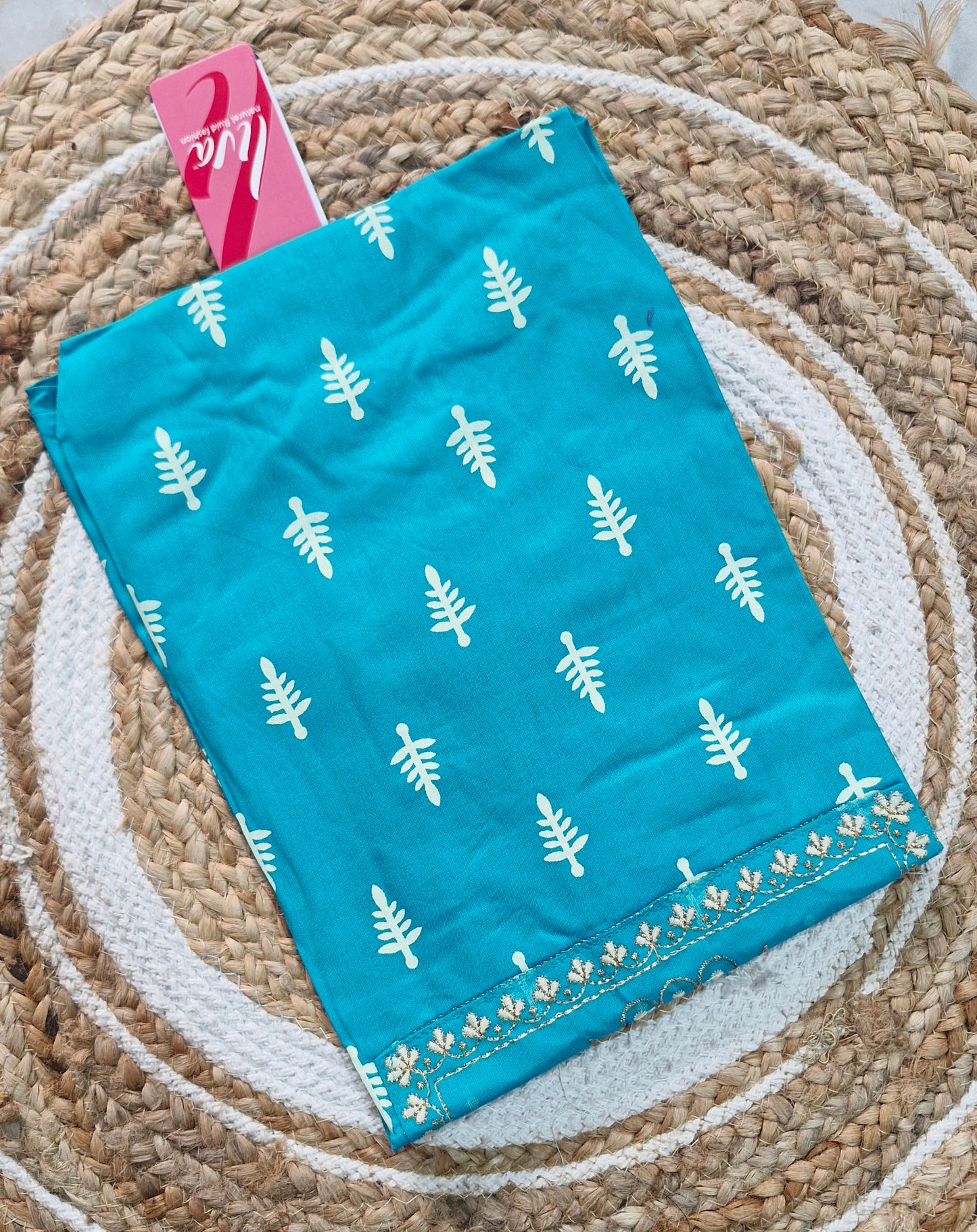 Embroidery Kolam Design Kurti