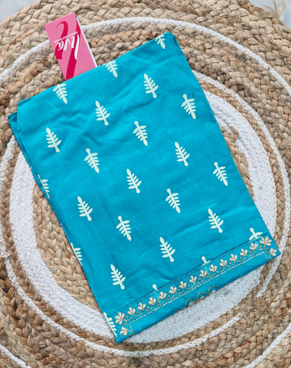 Embroidery Kolam Design Kurti