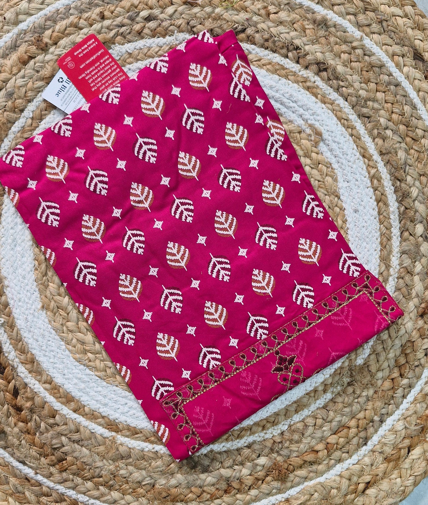 Embroidery Kolam Design Kurti