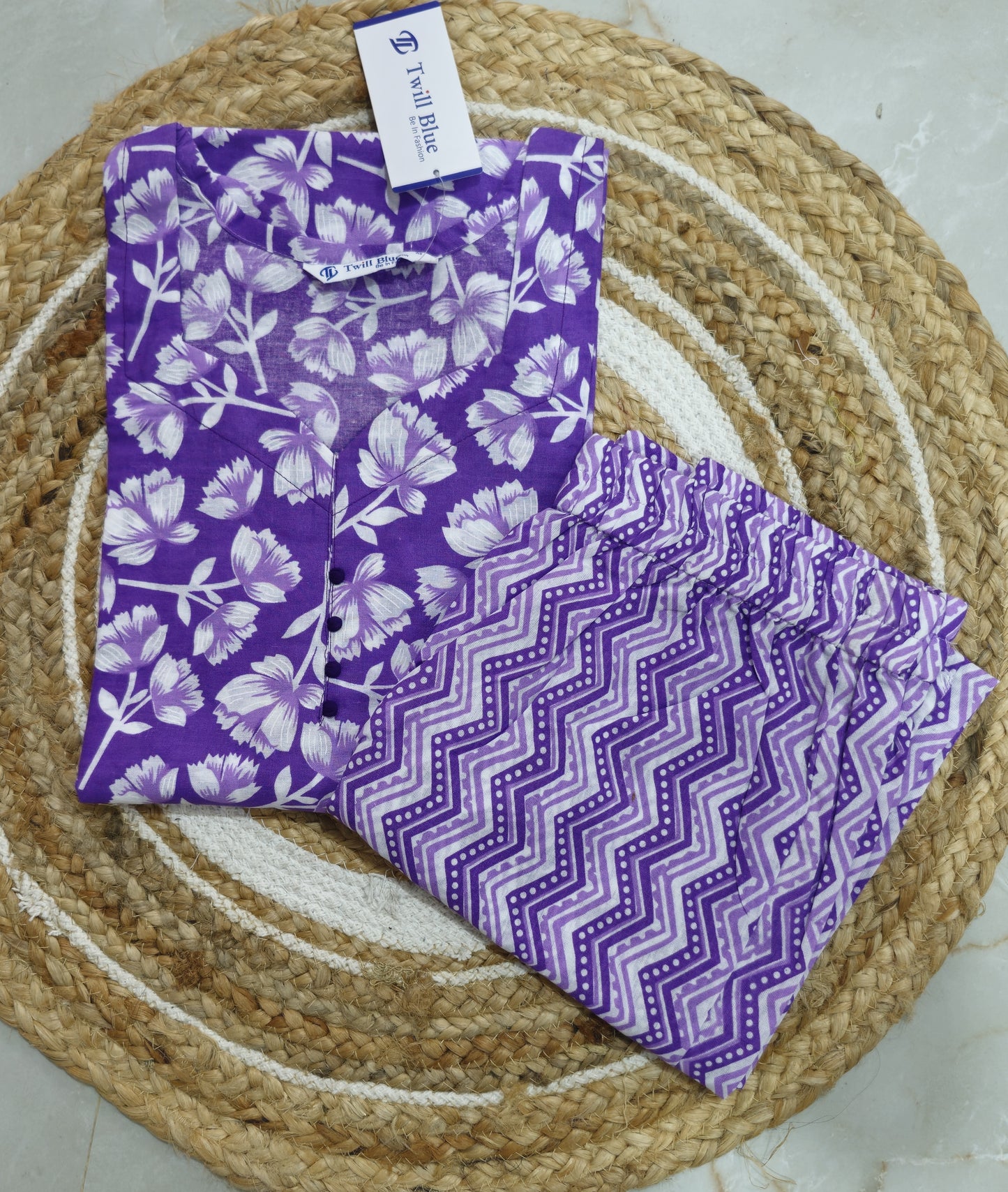 Office Wear Cotton Co-ord Set