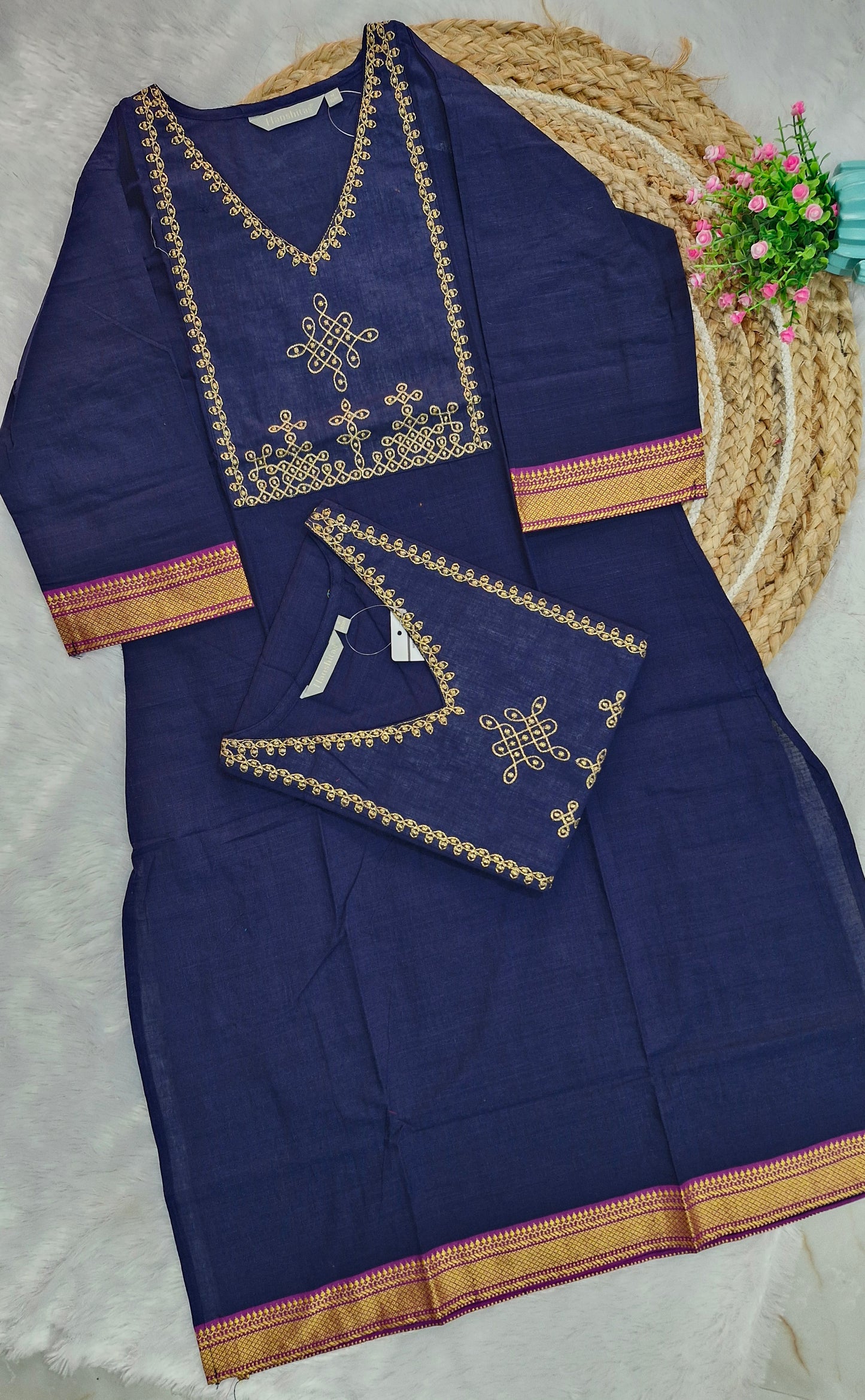 Festive Wear Cotton Kurti