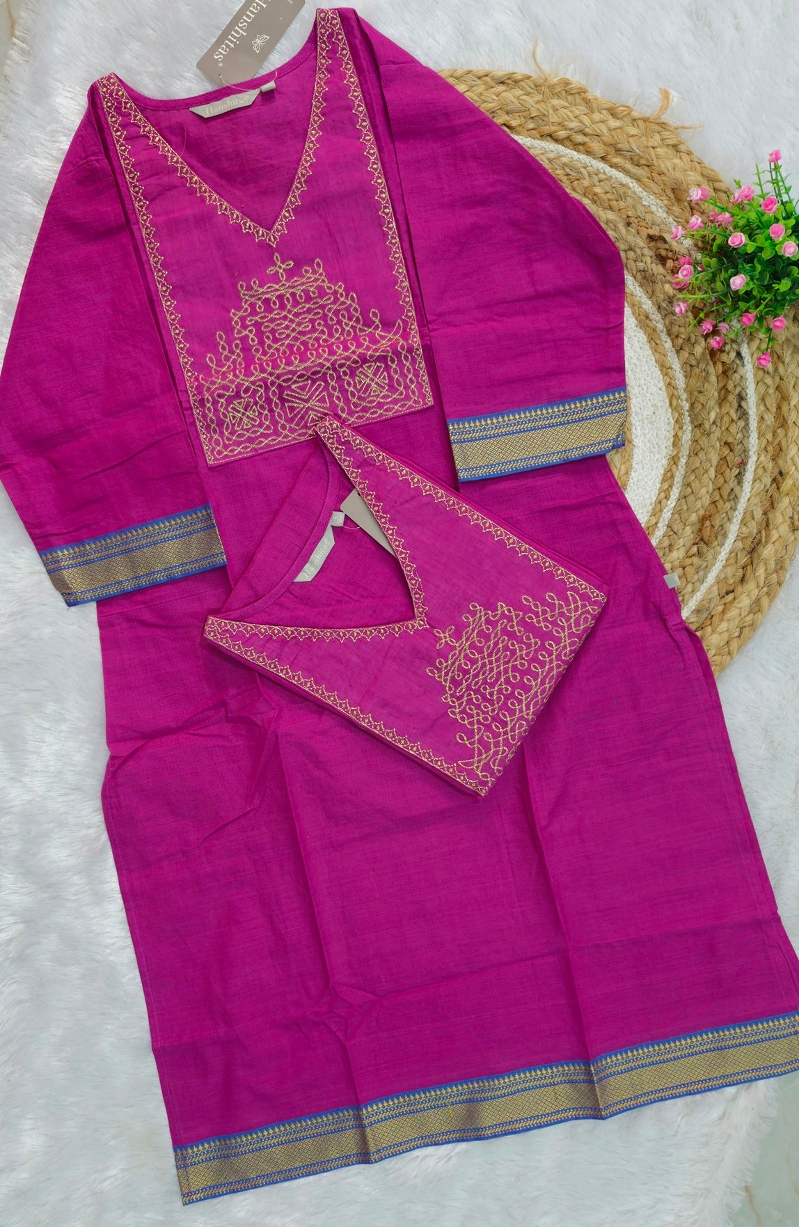 Festive Wear Cotton Kurti