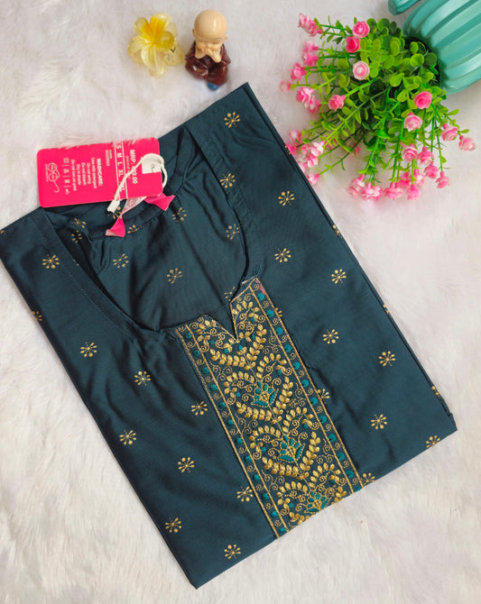 Office Wear Silk Kurti