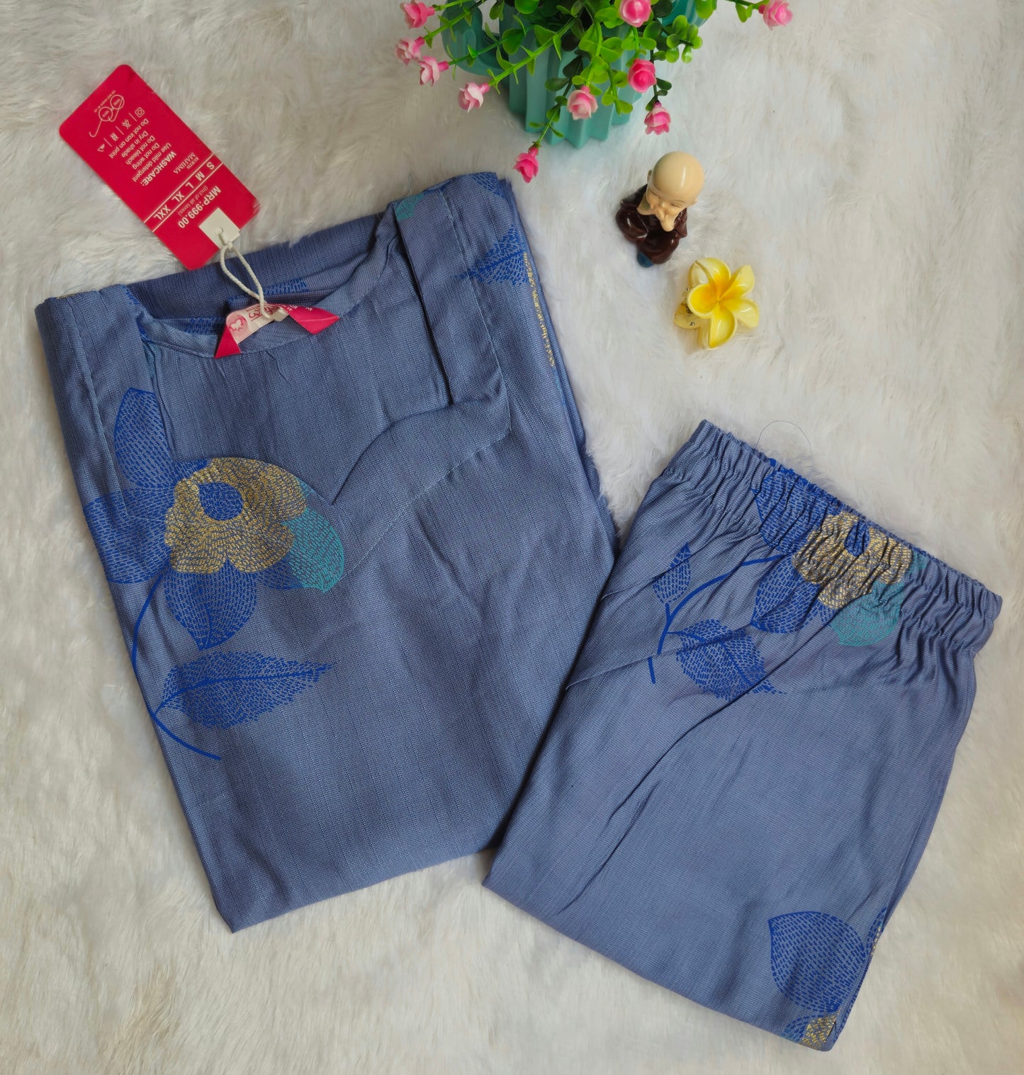 Office Wear Silk Co-ord Set