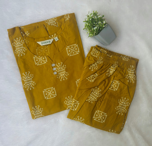 Regular Wear Cotton Co-ord Set