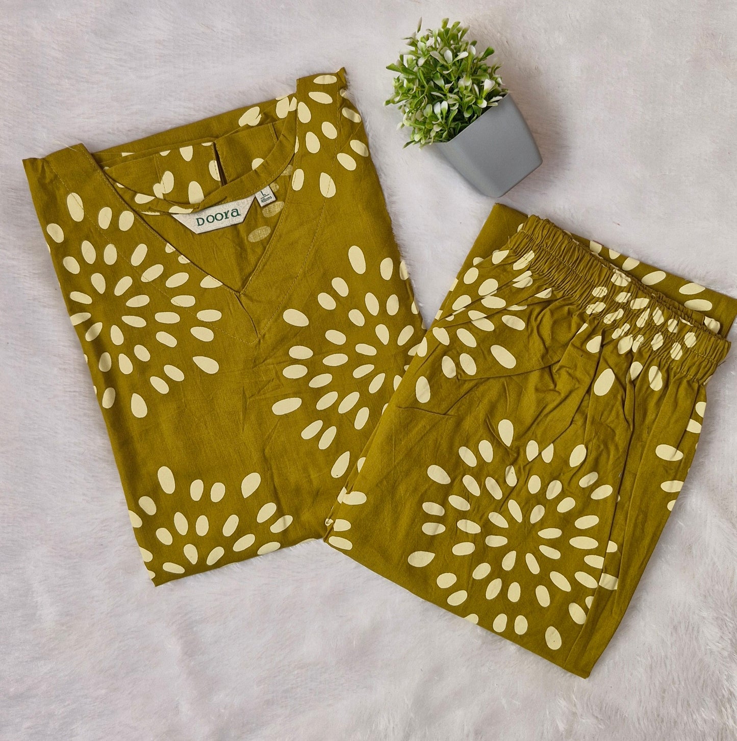 Regular Wear Cotton Co-ord Set