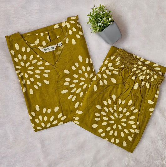 Regular Wear Cotton Co-ord Set