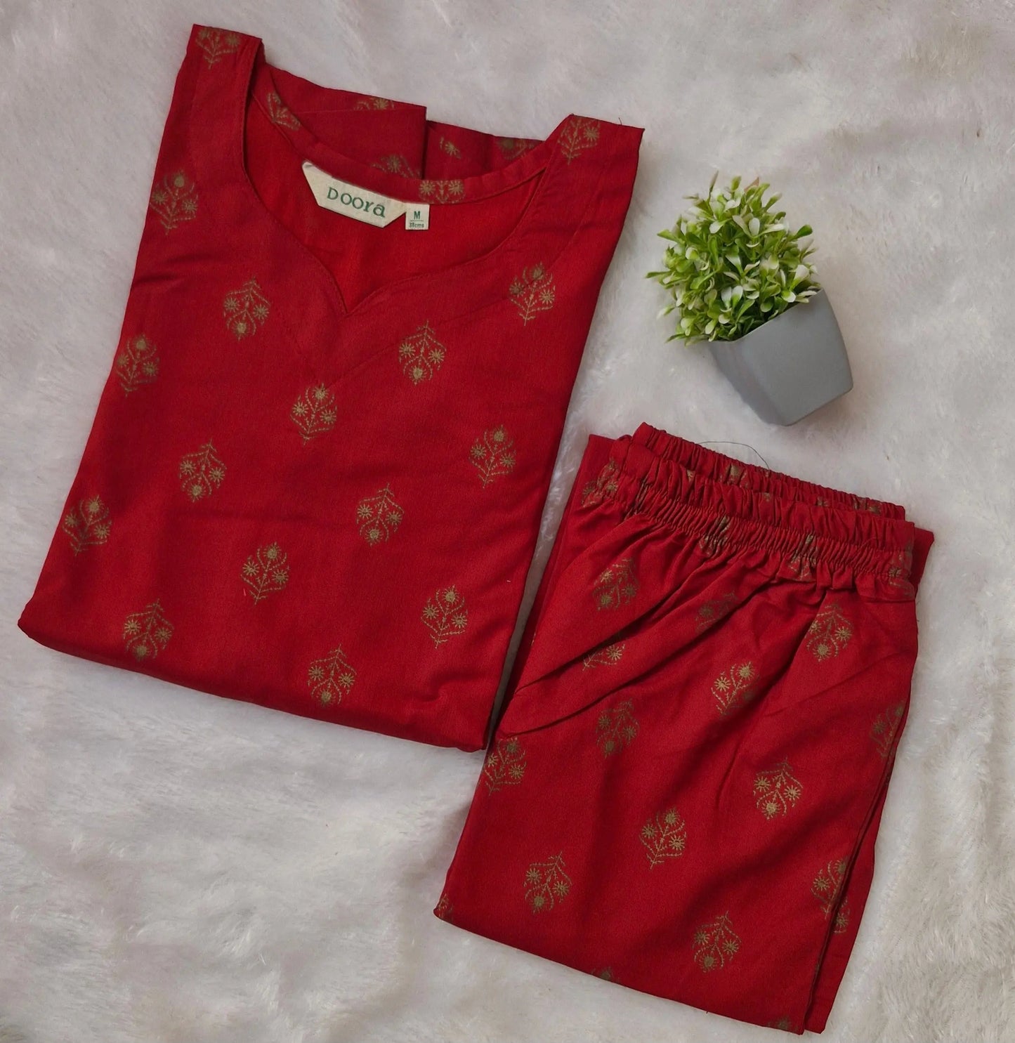 Regular Wear Rayon Co-ord Set Doora