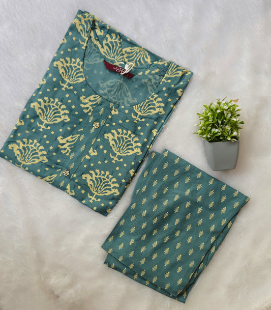 Regular Wear Rayon Co-ord Set