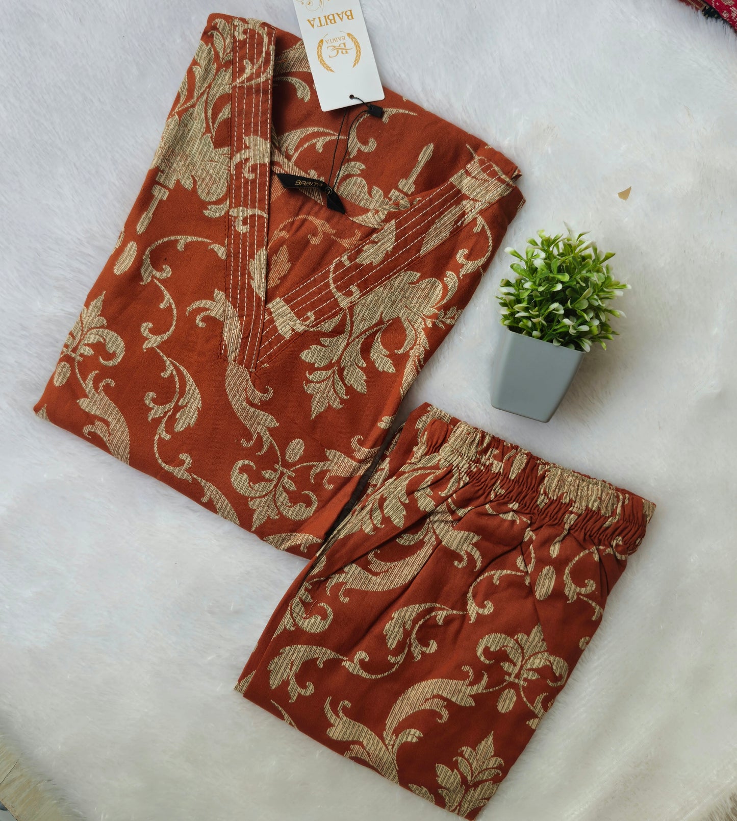Regular Wear Cotton Co-ord Set