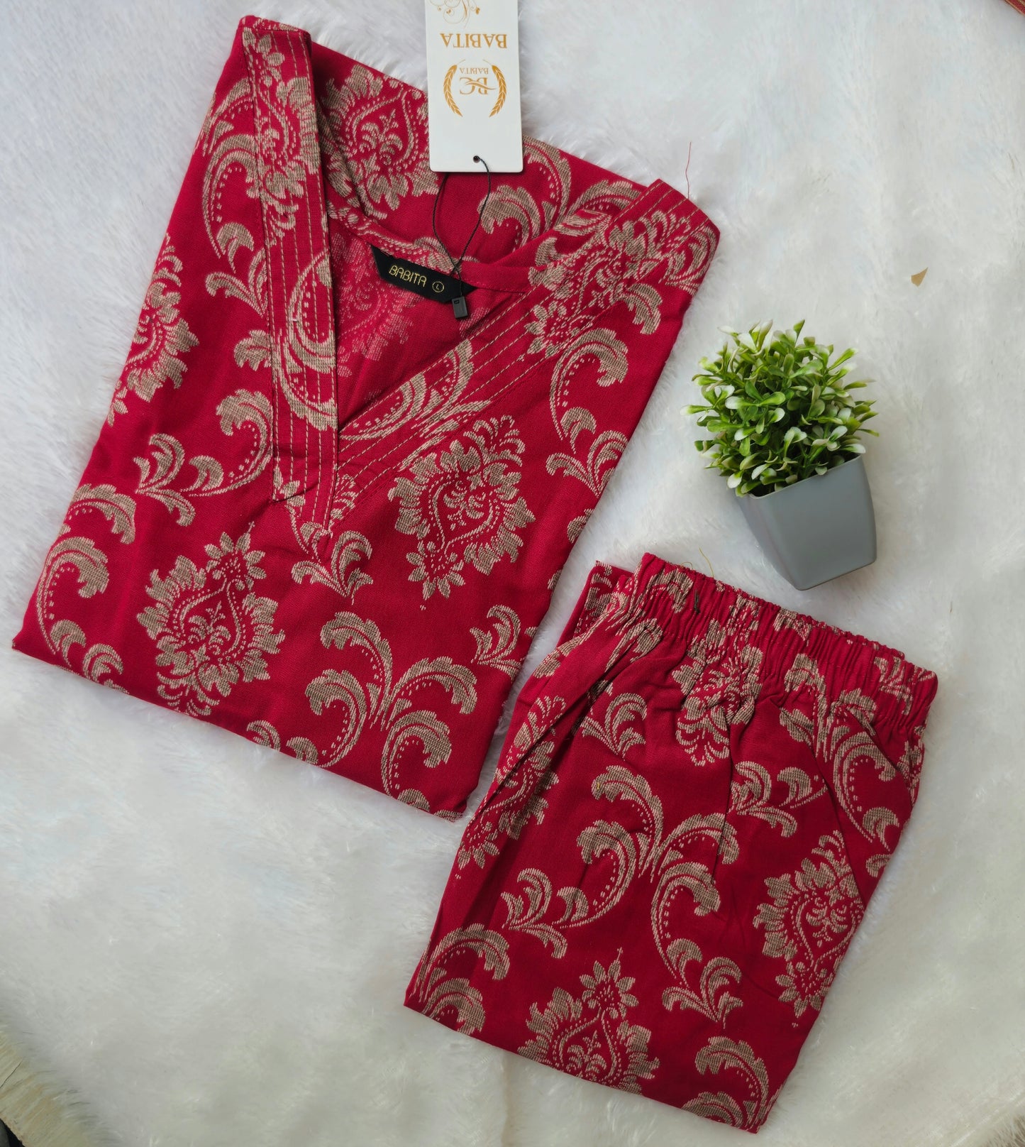 Regular Wear Cotton Co-ord Set