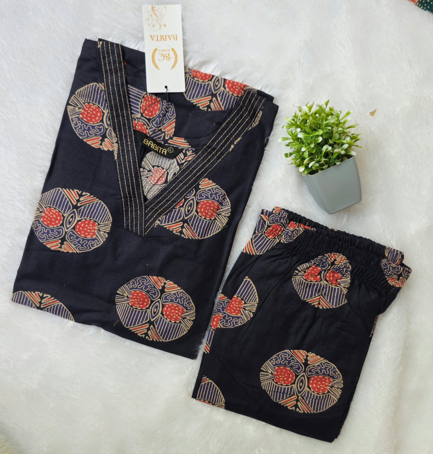 Regular Wear Cotton Co-ord Set