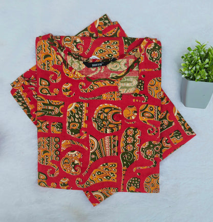 Zorra Premium Kalamkari Cotton Kurti