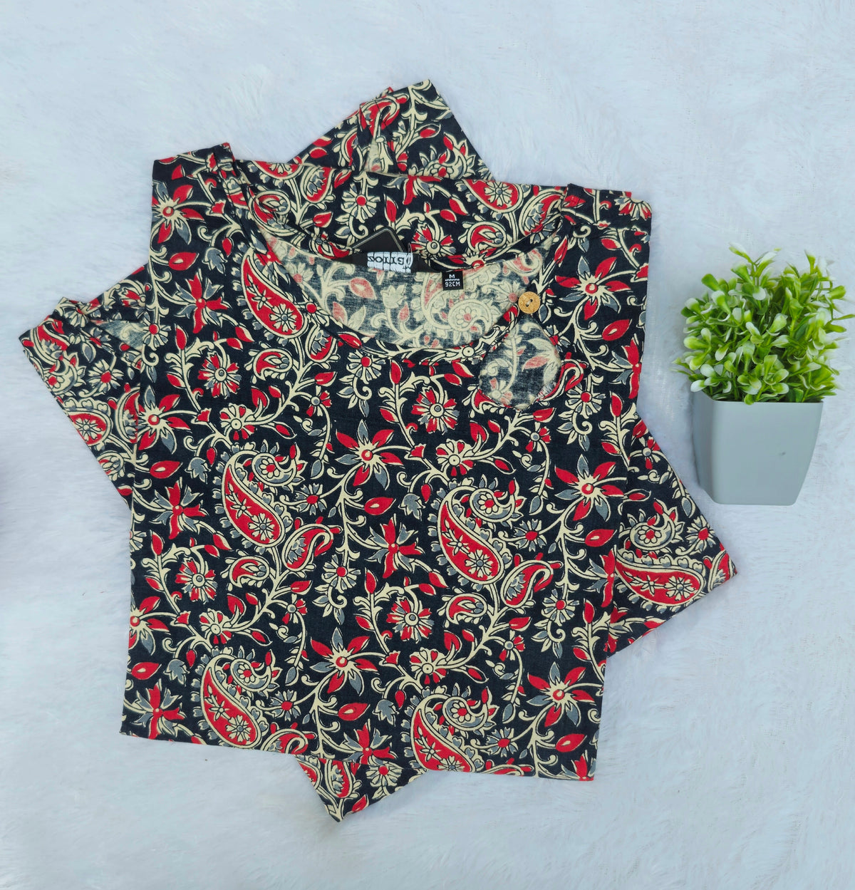 Zorra Premium Kalamkari Cotton Kurti