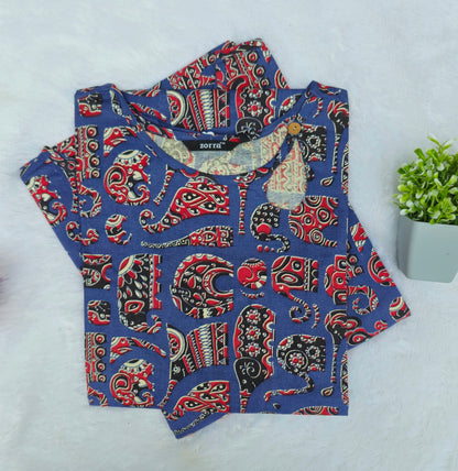 Zorra Premium Kalamkari Cotton Kurti