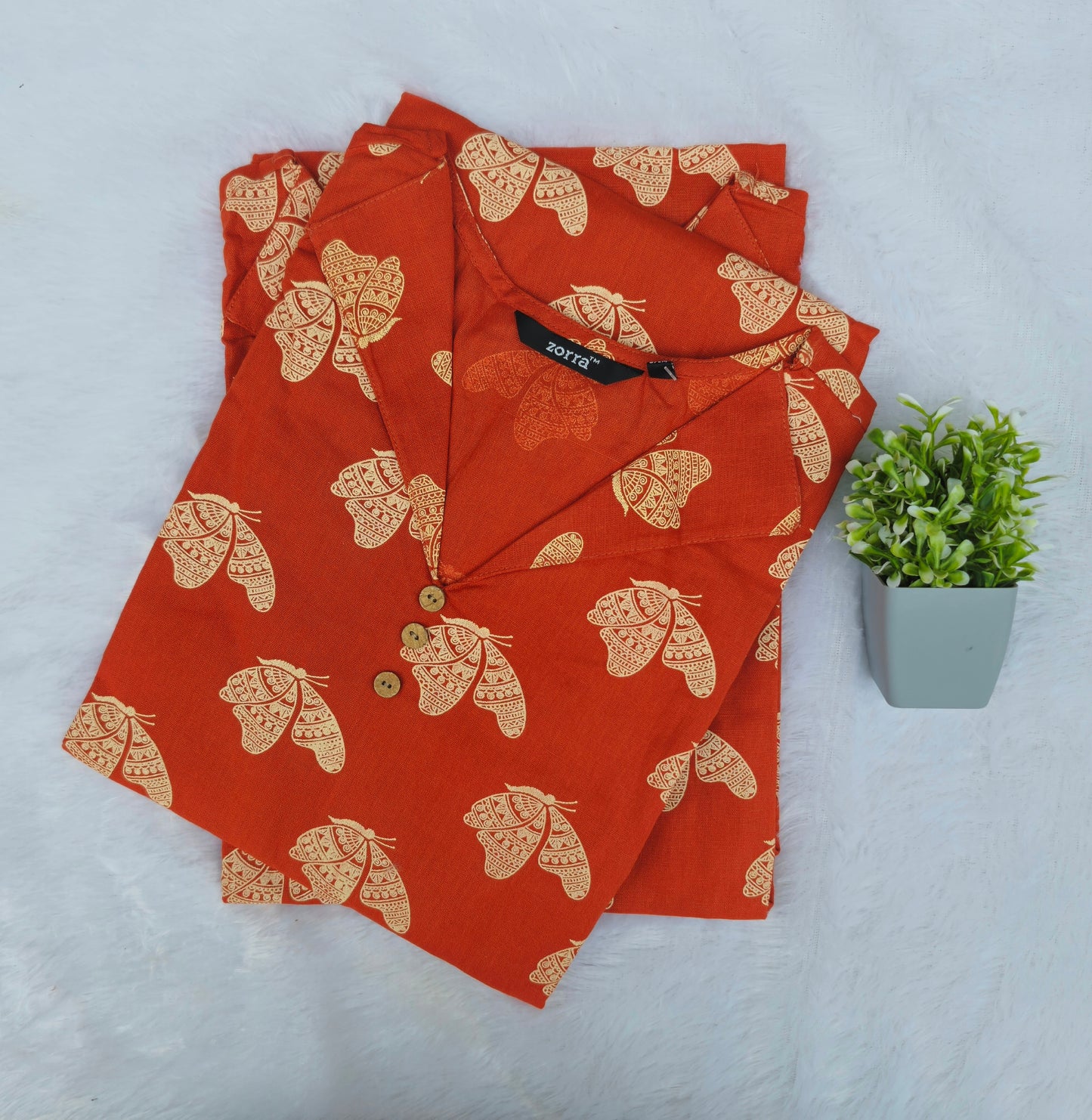 Zorra Cotton Straight Fit Kurti