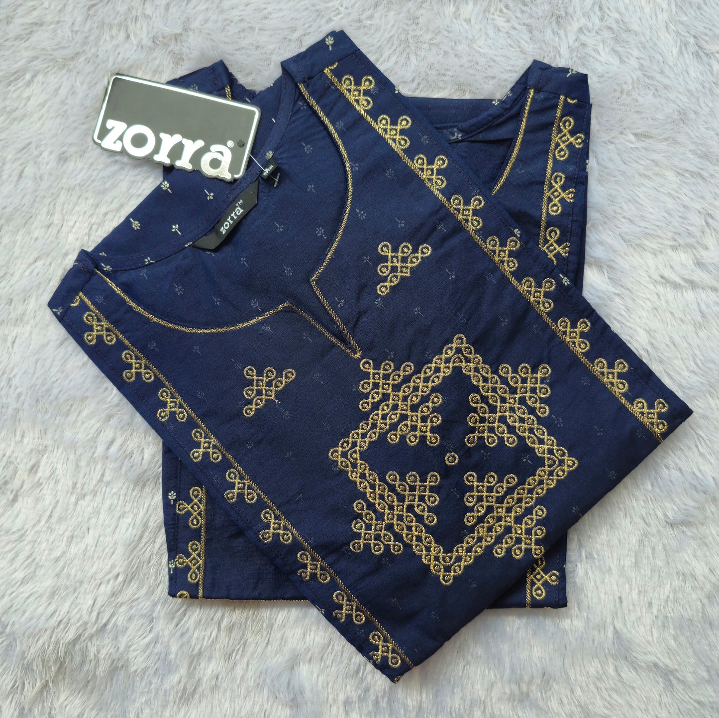 🌸Premium Silk Kolam Kurti | Elegant Straight Fit 🌸