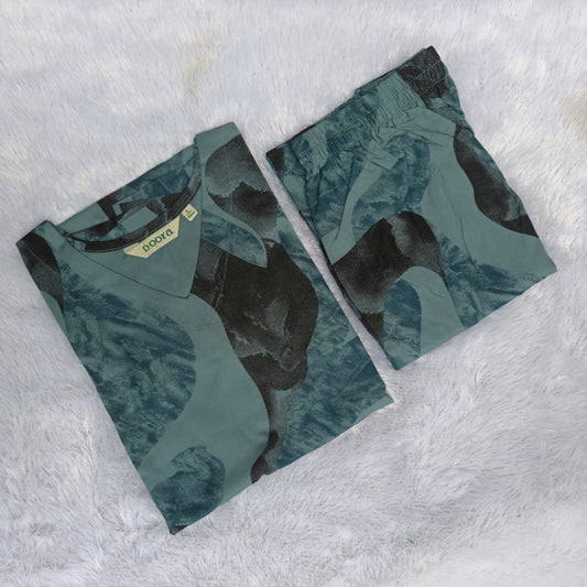 Premium Rayon Co-ord Set for Women | Blue
