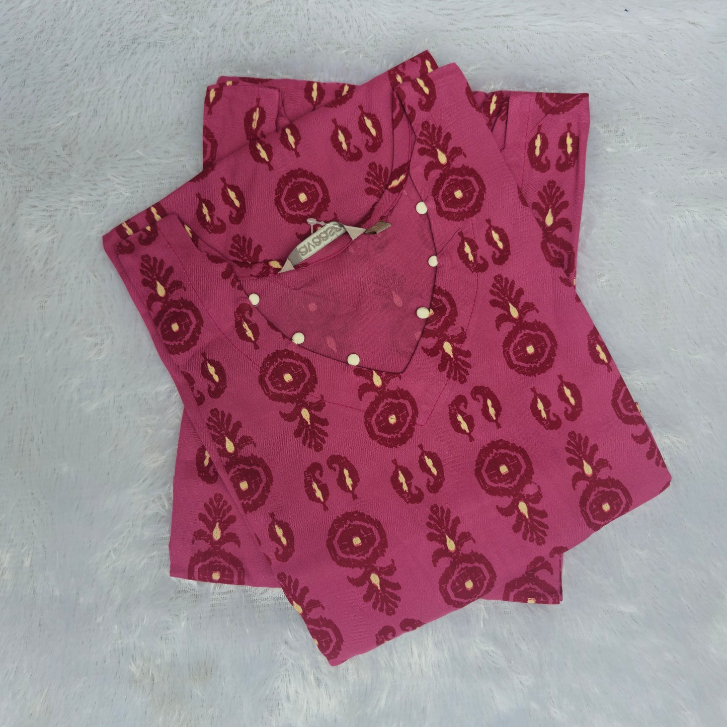 Avaasa Rayon Kurti | Pink
