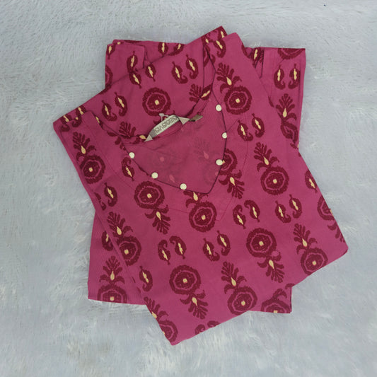 Avaasa Rayon Kurti | Pink