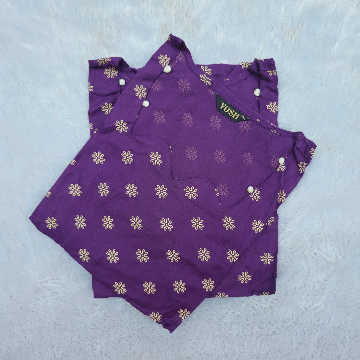 Casual Wear Rayon Kurti | Purple