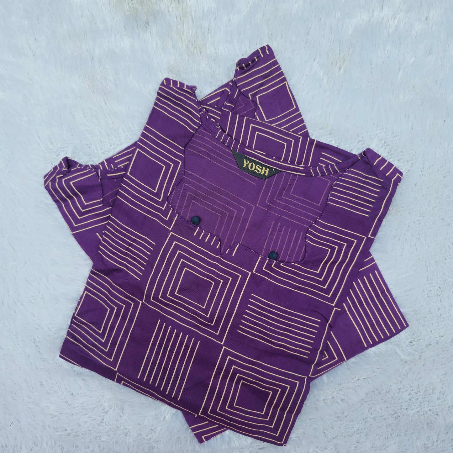 Casual Wear Rayon Kurti | Purple