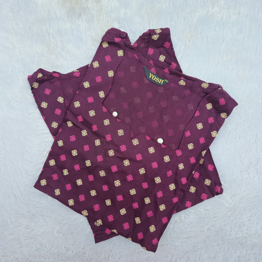 Casual Wear Rayon Kurti | Purple