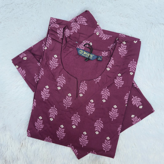 🌸Premium Rayon 44" Side-Slit Kurti