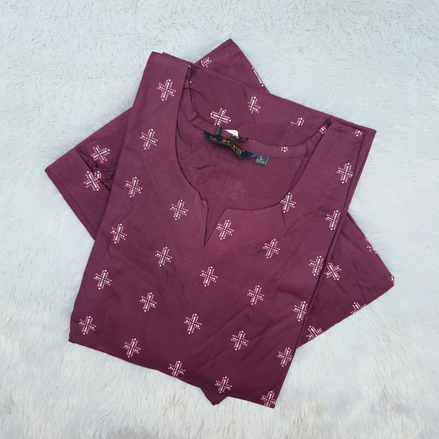 🌸Premium Rayon 44" Side-Slit Kurti