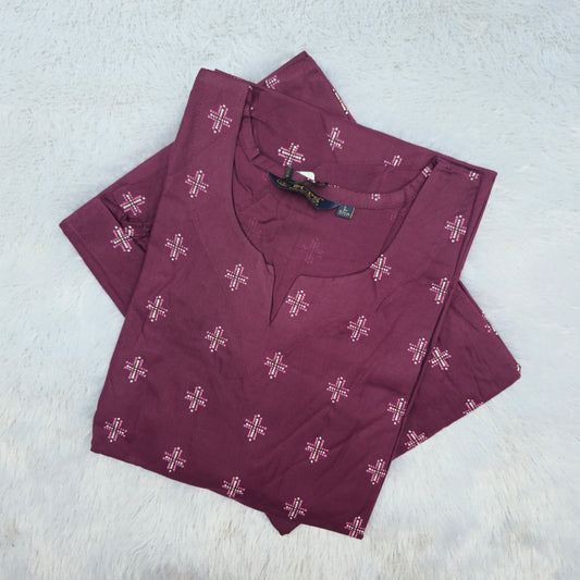 🌸Premium Rayon 44" Side-Slit Kurti