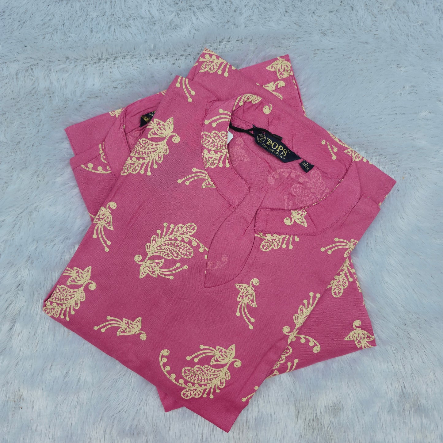 🌸Premium Rayon 44" Side-Slit Kurti