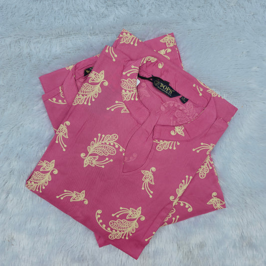 🌸Premium Rayon 44" Side-Slit Kurti