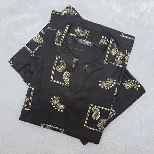 🌸Premium Rayon 44" Side-Slit Kurti