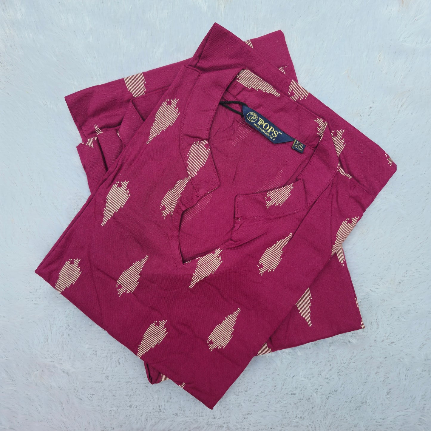 🌸Premium Rayon 44" Side-Slit Kurti