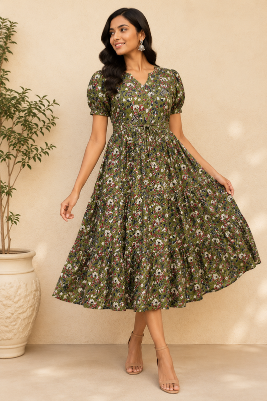 Kalamkari Hand Printed Frock